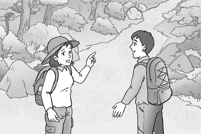 둘이서 산에 감